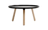 Small white Tablo coffee table by Normann Copenhagen, modern minimalist design, with a smooth tabletop and sturdy base.