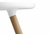 Small white Tablo coffee table by Normann Copenhagen, modern table with a sleek, minimalist design.