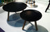 Small white Tablo coffee table by Normann Copenhagen, modern wooden table with sleek design and clean lines.