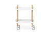 White Block Table by Normann Copenhagen, modern minimalist table with clean lines and smooth surface, designed for contemporary living spaces.