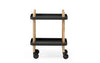 White Block Table by Normann Copenhagen, modern minimalist table with clean lines and a sleek design.
