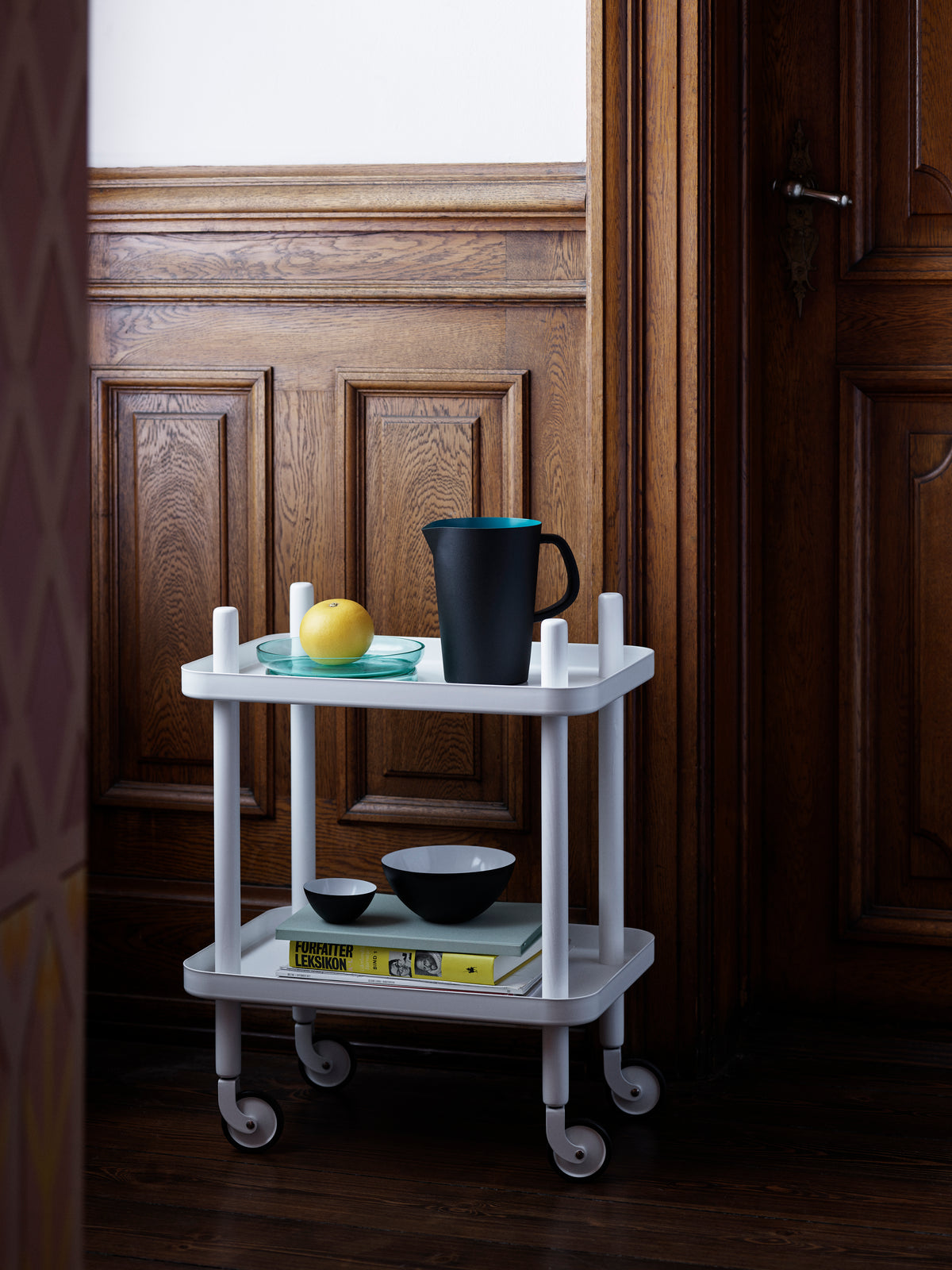 White Block Table by Normann Copenhagen, a modern rectangular table with clean lines and a minimalist design.
