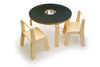 Kids' Woody Chalkboard Table by Offi featuring a wooden surface, chalkboard sides, and child-friendly design for creative play.