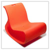 Blue Offi Mod Lounger seating with sleek, modern design and smooth curves, perfect for contemporary interior spaces.