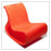 Blue Offi Mod Lounger seating with sleek, modern design and smooth curves, perfect for contemporary interior spaces.