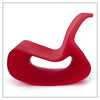 Blue Mod Lounger by Offi, modern seating chair with sleek design and curved shape, ideal for contemporary interiors.