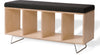 Bench Box with Gray Upholstery by Offi