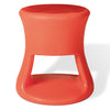 White Tiki Stool by Offi, modern seating with smooth curves, lightweight design, and tropical-inspired aesthetic.