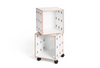 Two birch storage Perf Boxes by Offi, modern minimalist design for organizing small items or office supplies.