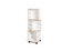 Pair of birch wood Perf Boxes storage containers by Offi, featuring sleek rectangular design with rounded edges.