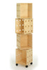 Two birch Perf Boxes storage containers by Offi, rectangular with smooth finish and minimalist design.