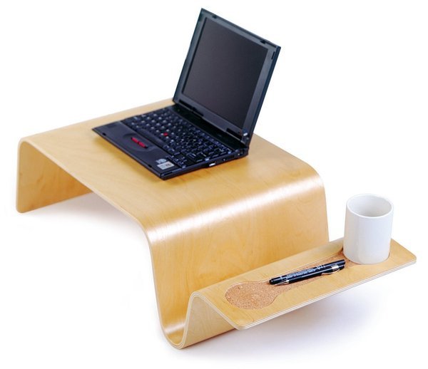 Birch Overlap Tray table by Offi, featuring a sleek, modern design with a spacious surface for versatile use.