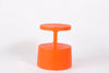 Blue Tote Stool and Table by Offi, compact furniture piece with a modern design, featuring a round tabletop and sturdy wooden legs.