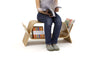 Walnut Embrace Coffee and End Table by Offi, modern wooden tables with sleek design and smooth finish.