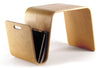 Walnut Mag Side Table by Offi, modern laptop stand and small table with sleek design and natural wood finish.