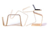 Walnut Mag Side Table and Laptop Stand by Offi, sleek modern table with a minimalist design and smooth surface.