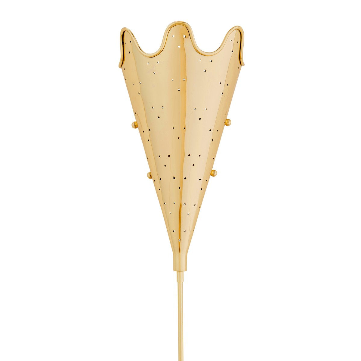 Brass Ripple Torchiere Sconce by Jonathan Adler