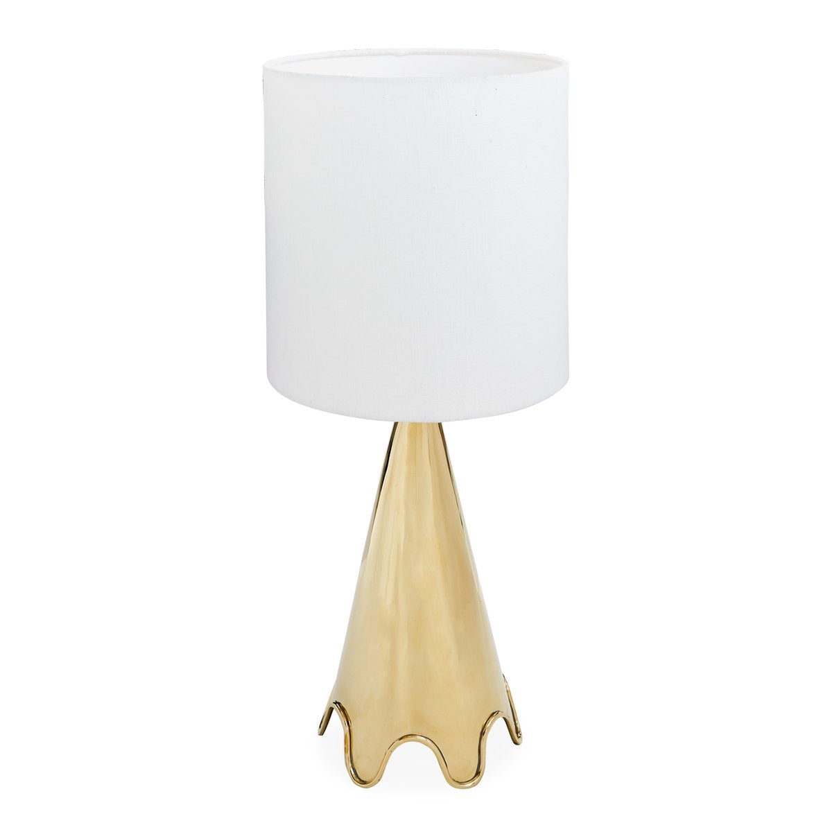 Brass Ripple Table Lamp by Jonathan Adler