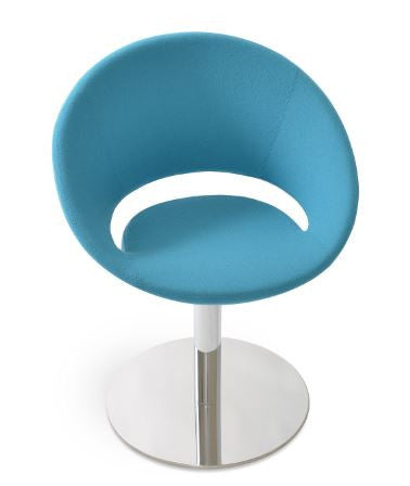 Crescent Round Swivel Chair by Soho Concept