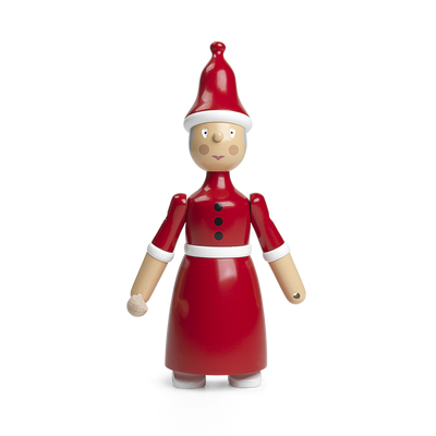Christmas Santa Clara Mrs Santa Red/White H: 7.7" by Kay Bojesen Denmark