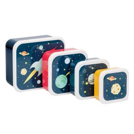 Space Lunch & Snack Box Set by A Little Lovely Company