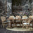 Table à manger Lucas en teck par Sika