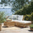 Caroline Side Table Exterior W/ Glass Top by Sika