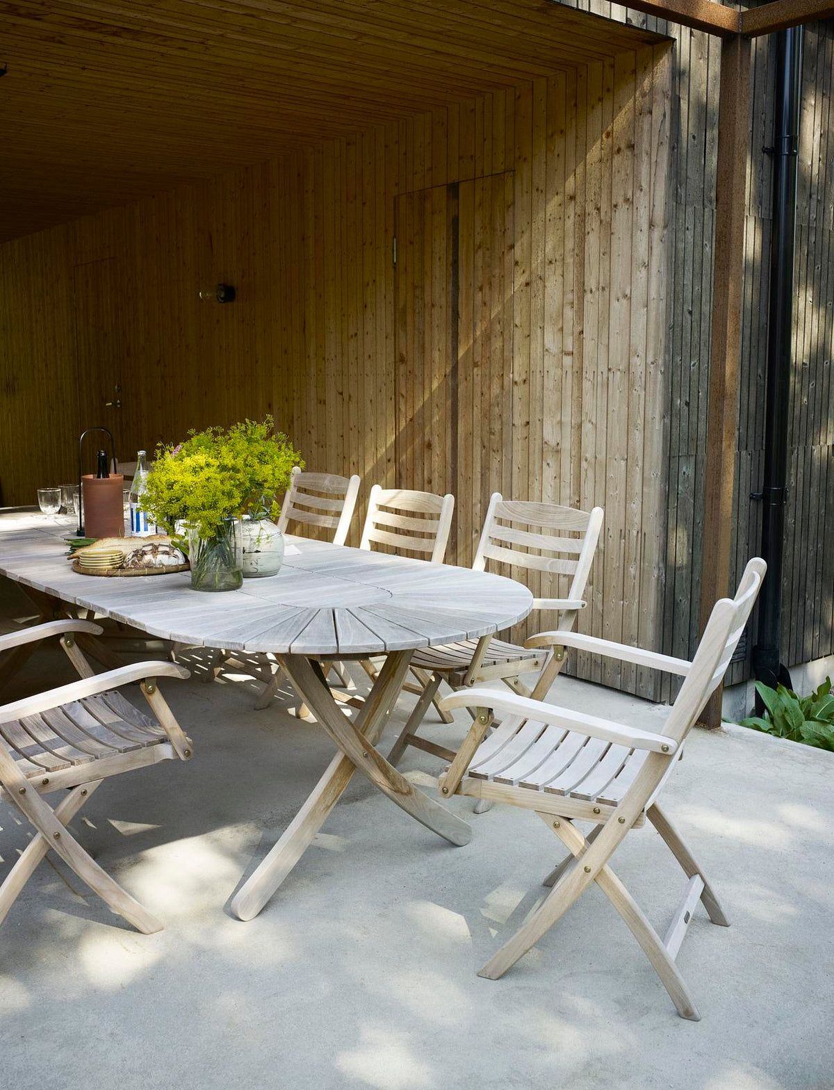 Table Selandia et plaque d'extension par Skagerak par Fritz Hansen