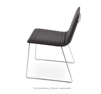 Corona Handle Back Wire Dining Chair - Fully Upholstered by Soho Concept