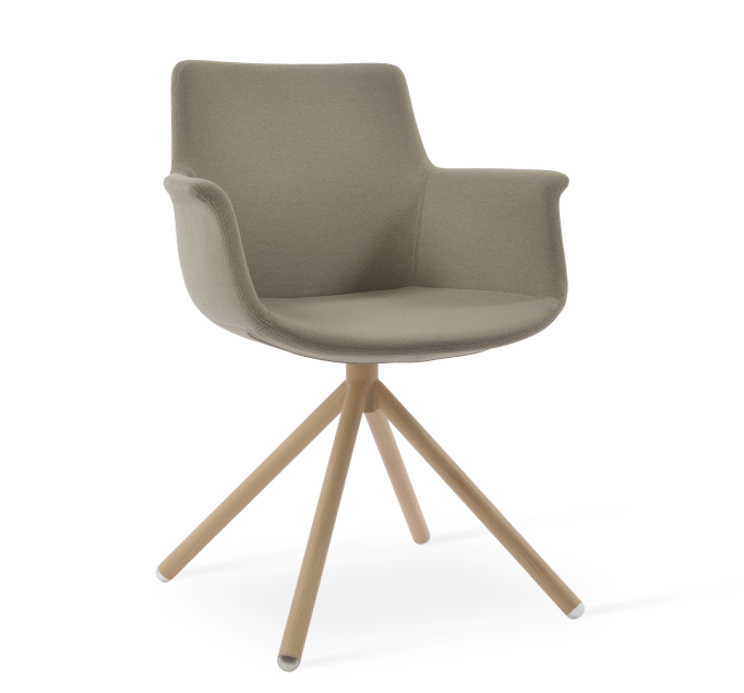 Bottega Arm Stick Swivel Chair by Soho Concept