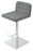 Lara Piston Stool by Soho Concept featuring brushed stainless steel seating and modern design for contemporary interiors.
