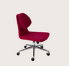 Gakko Office Chair by Soho Concept, modern seating with chrome-plated frame, ergonomic design, black cushioned seat and back.