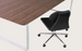 Gakko Office Chair by Soho Concept featuring chrome-plated frame and ergonomic seating for modern office environments.