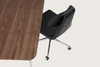 Gakko Office Chair by Soho Concept with chrome-plated frame and ergonomic seating, modern design for office or workspace.