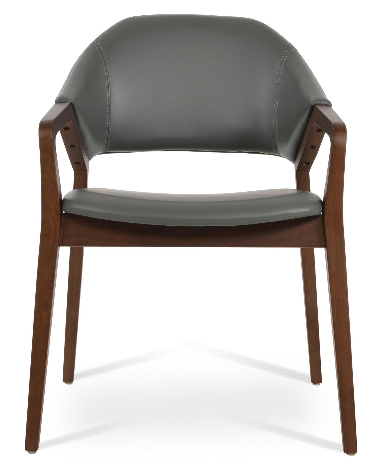 Luna Arm Dining Chair by Soho Concept, modern seating with sleek design and wooden legs, perfect for contemporary dining rooms.