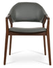 Luna Arm Dining Chair by Soho Concept, modern seating with sleek design and wooden legs, perfect for contemporary dining rooms.