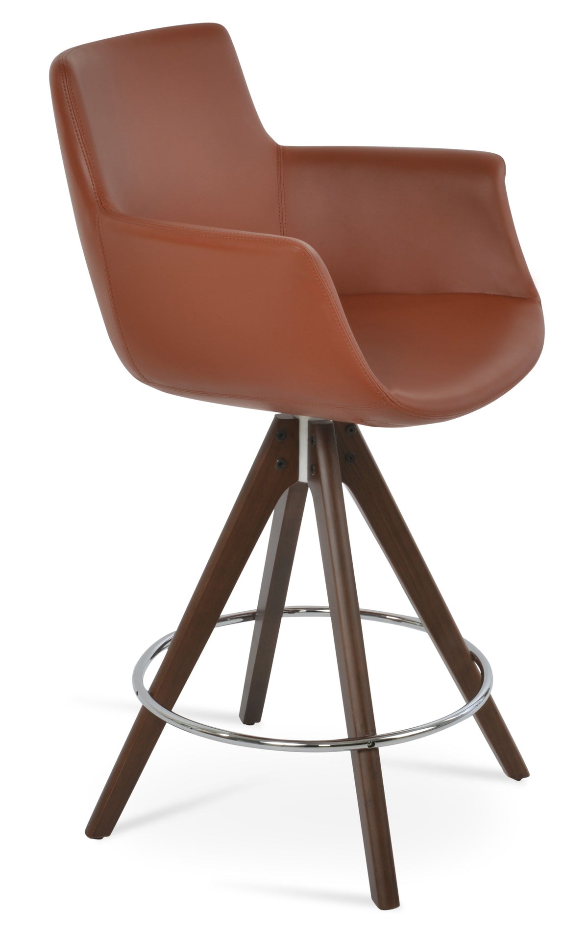 Bottega Pyramid Swivel Bar & Counter Stool by SoHo Concept