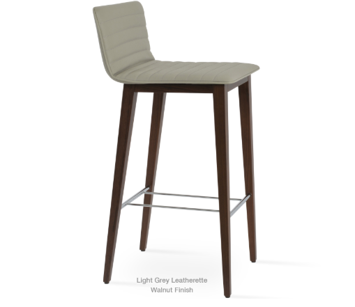 Corona Wood Bar/Counter Stool - Fully Upholstered by Soho Concept