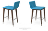 Corona Wood Bar/Counter Stool - Fully Upholstered by Soho Concept