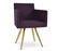Harput Star Chair by Soho Concept, sleek black leatherette seat with powder steel frame, modern seating with stylish design.
