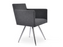 Harput Star Chair by Soho Concept, black leatherette seating with powder steel frame, modern and stylish design.