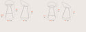 Crescent Wire Bar/Counter Stool by Soho Concept