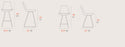 Eiffel Bar/Counter Wire Stool by Soho Concept