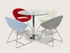 Crescent Wire Dining Chair by Soho Concept