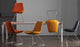 Eiffel Wire Chair by Soho Concept, seating with chrome frame and leatherette seat, modern wire design.