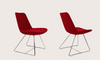 Eiffel Wire Chair by Soho Concept featuring chrome frame and leatherette seat, modern seating with wire design.