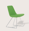 Eiffel Wire Chair by Soho Concept, chrome frame and leatherette seating, modern seating piece with wire design.