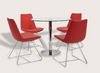 Eiffel Wire Chair by Soho Concept featuring chrome legs and leatherette seating, modern seating design for stylish interiors.