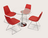 Eiffel Wire Chair by Soho Concept, seating with chrome legs and leatherette upholstery, modern wireframe design.