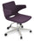 Nevada arm office chair by Soho Concept with leatherette upholstery and chrome accents, designed for modern workspace comfort.